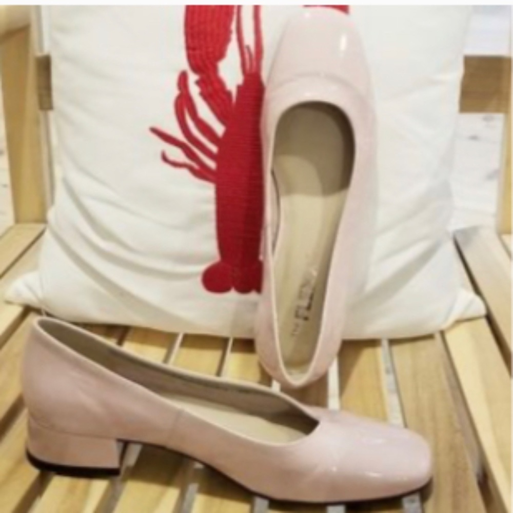 Patent Leather 1 1/2” Block Heel Pumps